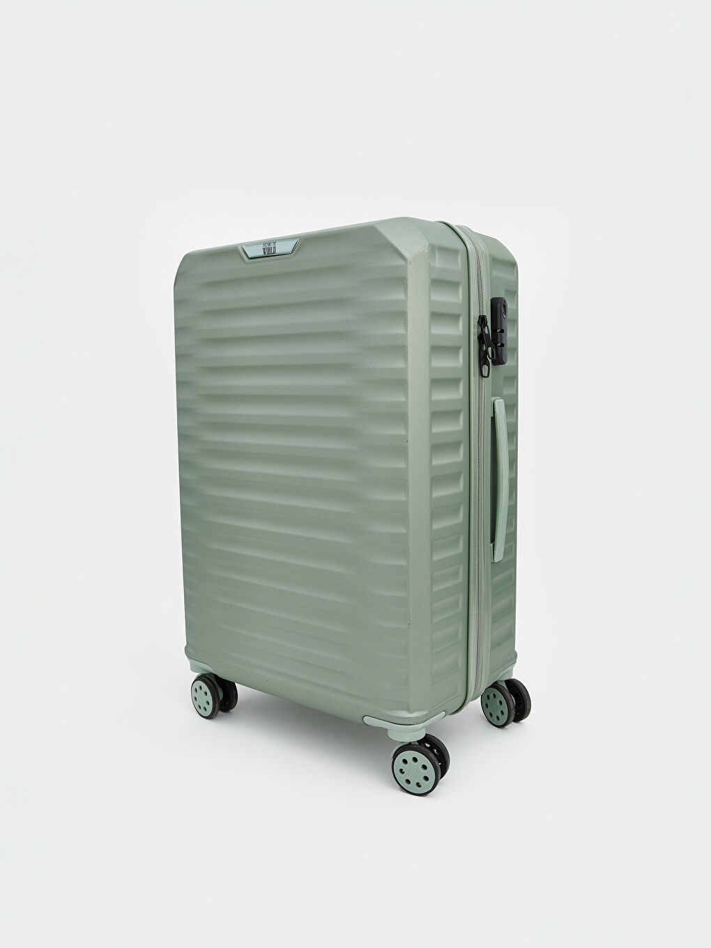 Lock Detailed Medium Size Suitcase-1