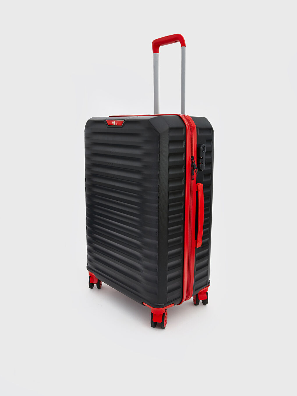 Lock Detailed Medium Size Suitcase-1