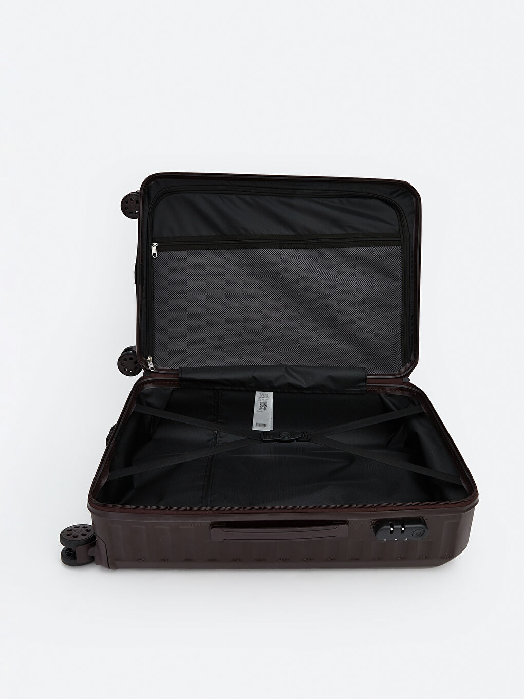 Lock Detailed Medium Size Suitcase-3