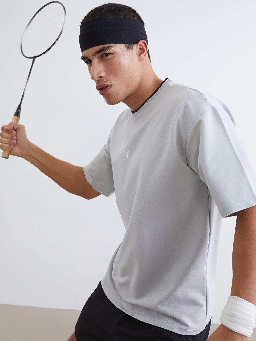 Crew Neck Short Sleeve Men's Sweatshirt