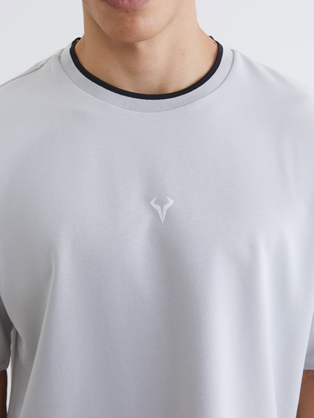 Crew Neck Short Sleeve Men's Sweatshirt-2