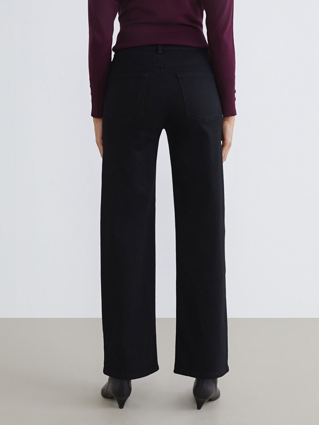 Женские широкие джинсы-3