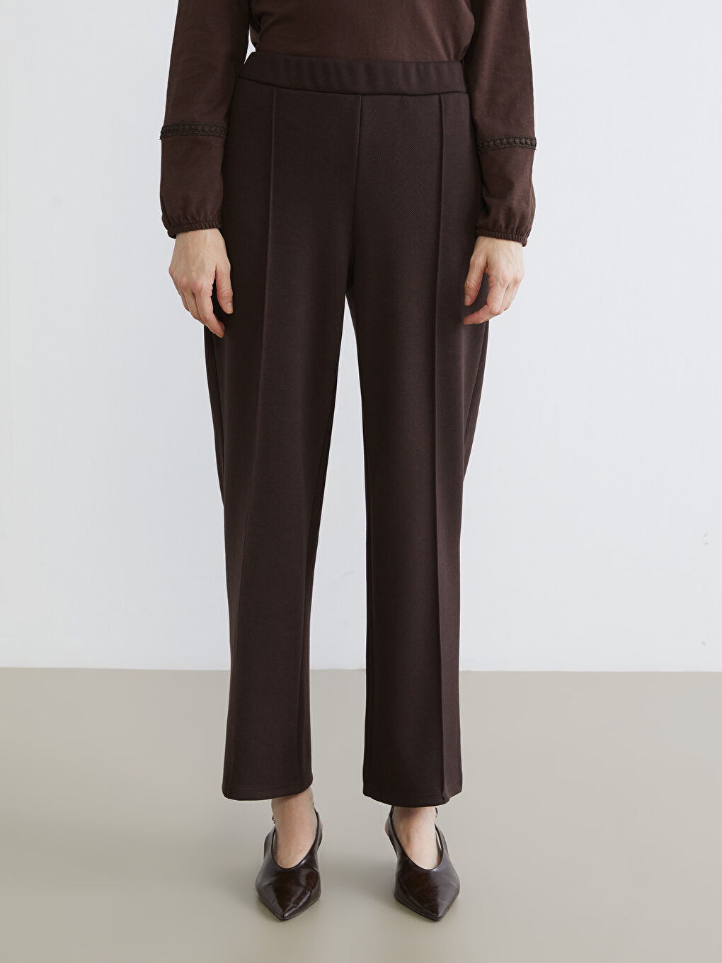 Elasticated Waist Women's Trousers-1