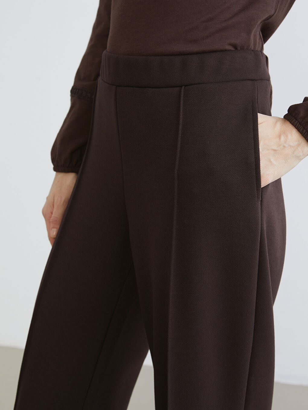 Elasticated Waist Women's Trousers-2