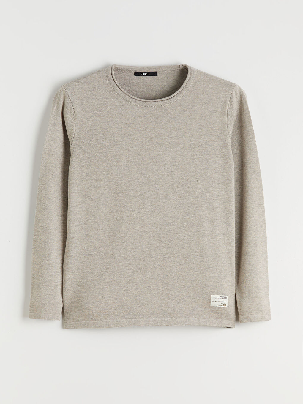 Kahverengi Bisiklet Yaka Erkek Triko Kazak-4