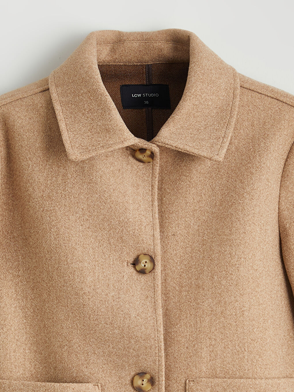 Kaput od mešavine vune sa ovratnikom za Ženski-6