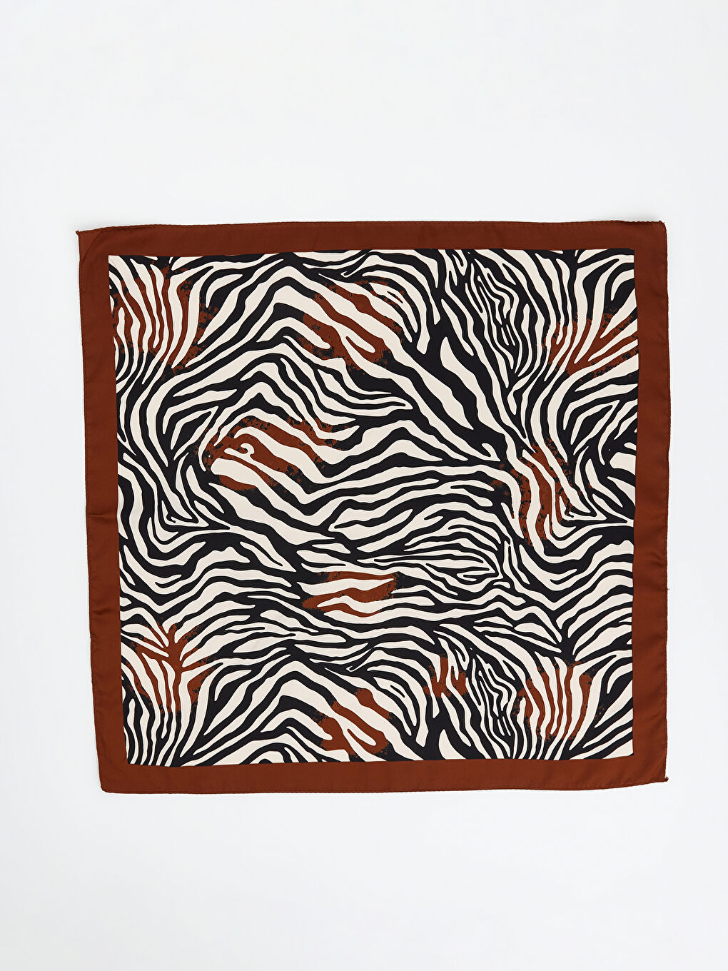 Kahverengi Desenli Kadın Bandana 2'li-4