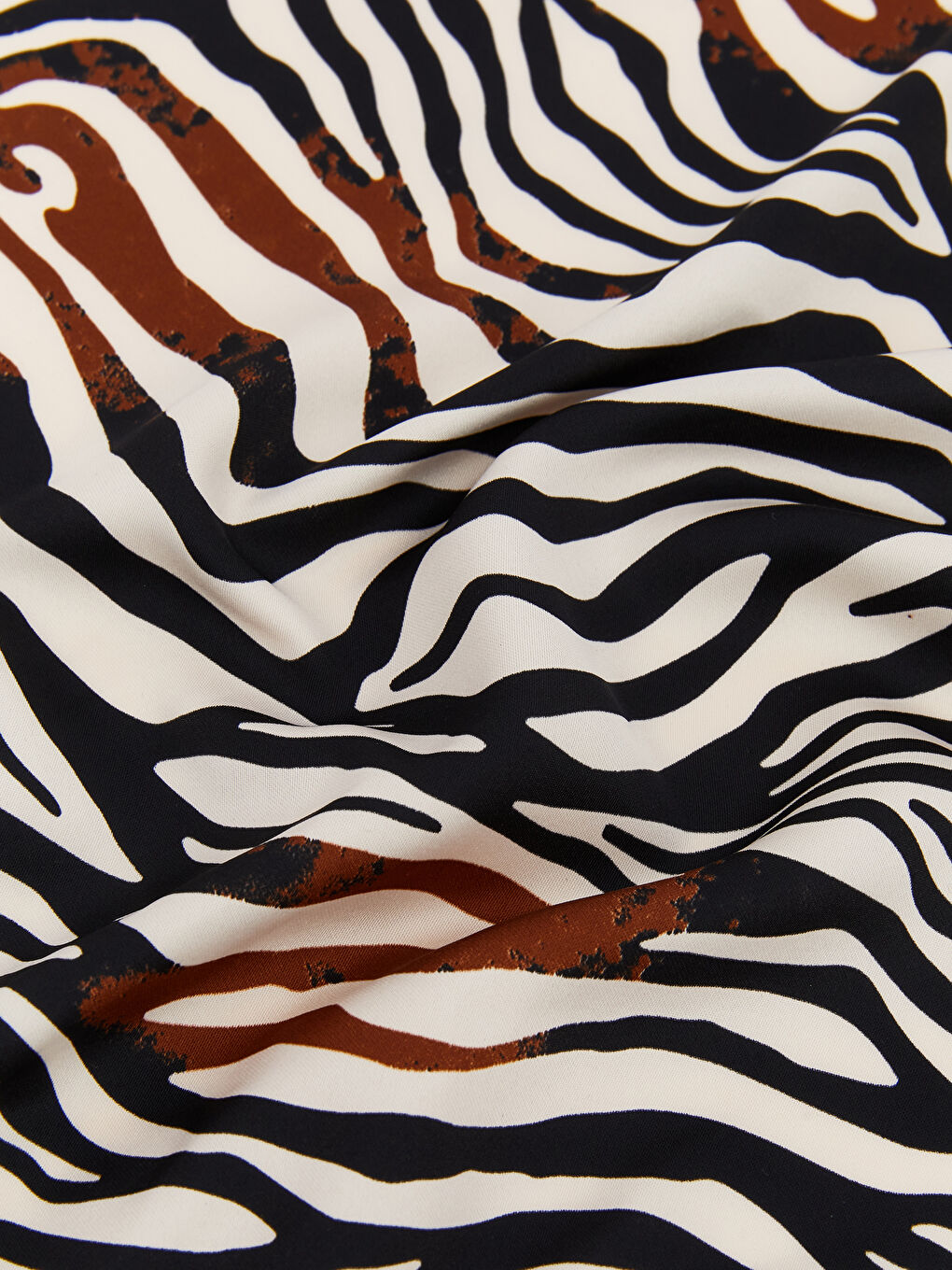 Kahverengi Desenli Kadın Bandana 2'li-6