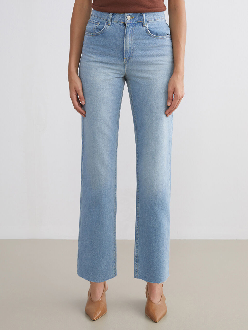 Straight Fit Women's Jeans-1