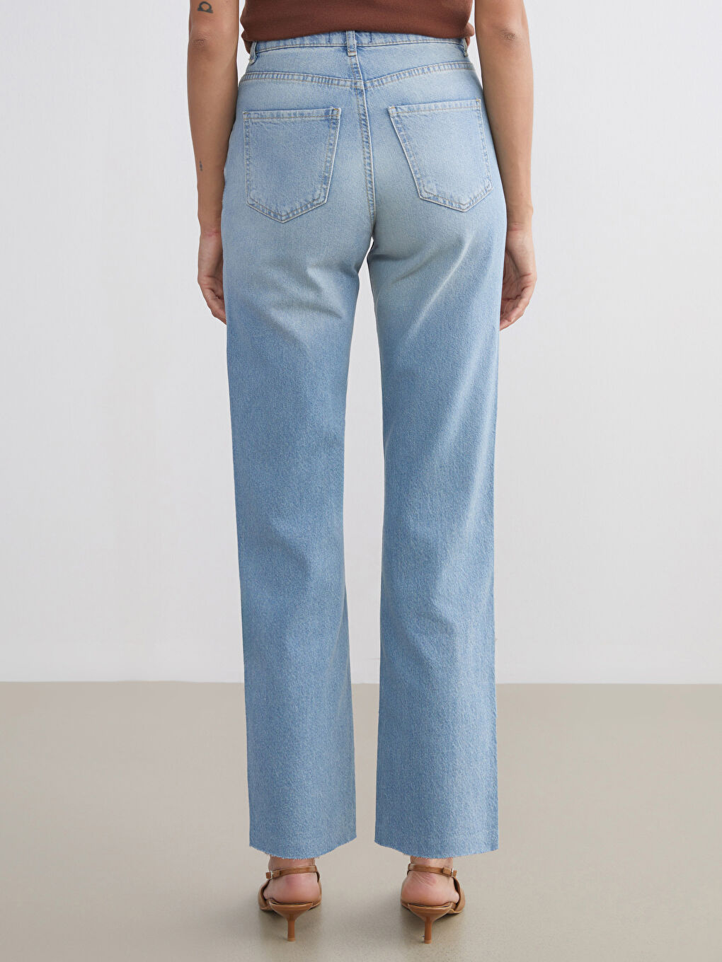 Straight Fit Women's Jeans-3