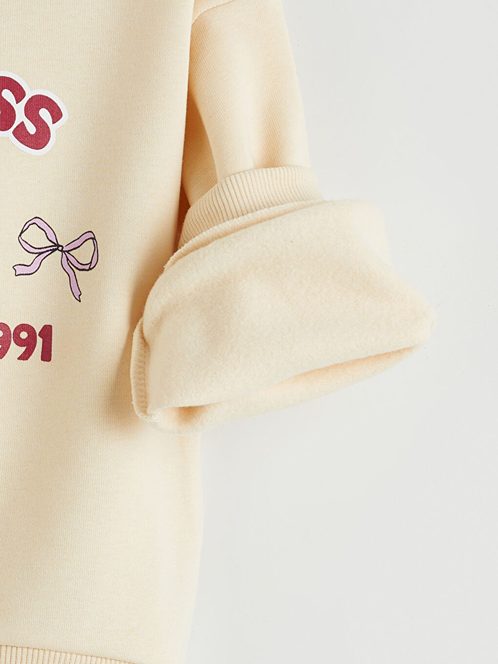 Crew Neck Girl's Thick Sweatshirt, Pack of 2-3