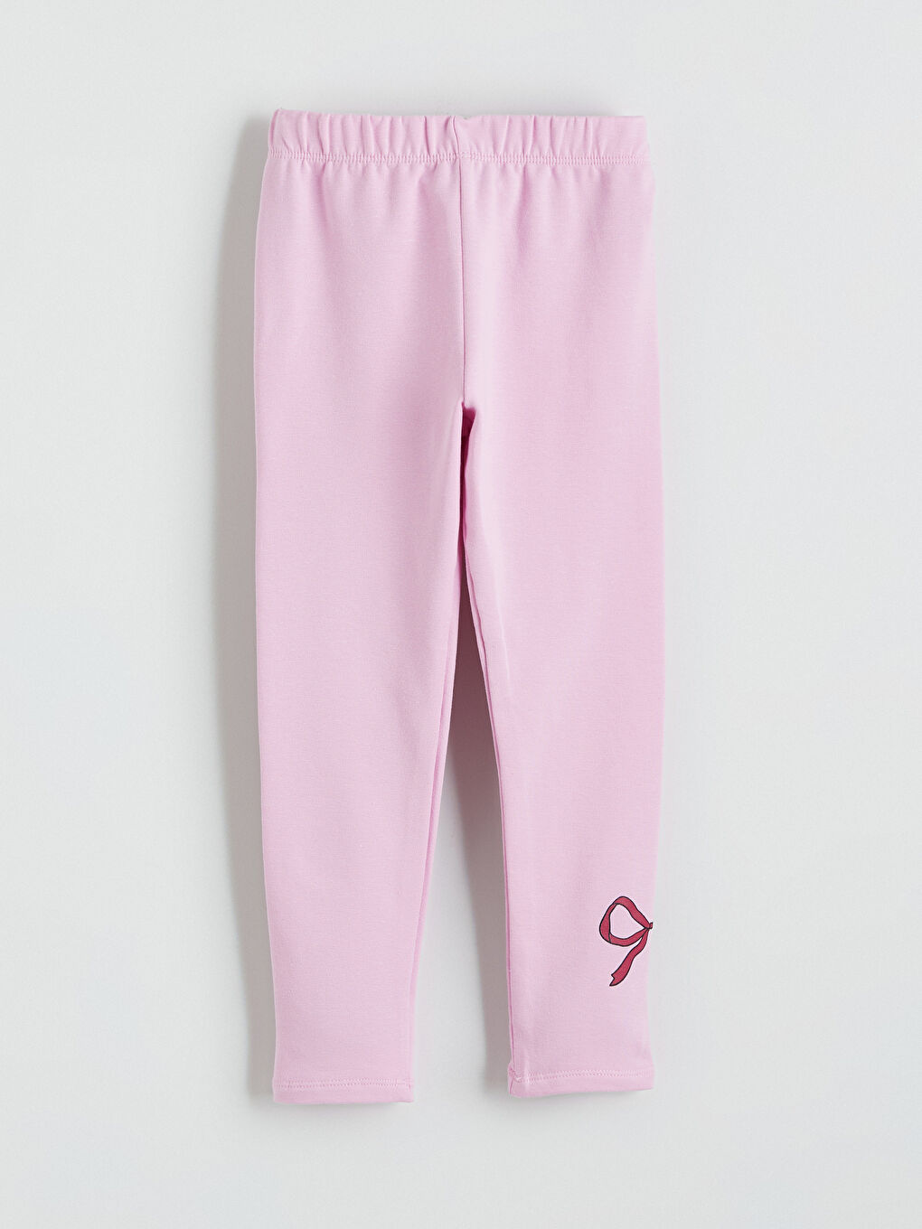 Beli Lastikli Kurdele Detaylı Kız Çocuk Tayt 2'li-1