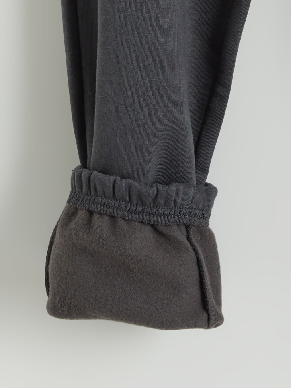 Antrasit Beli Lastikli Erkek Çocuk Kalın Kargo Eşofman Altı-3