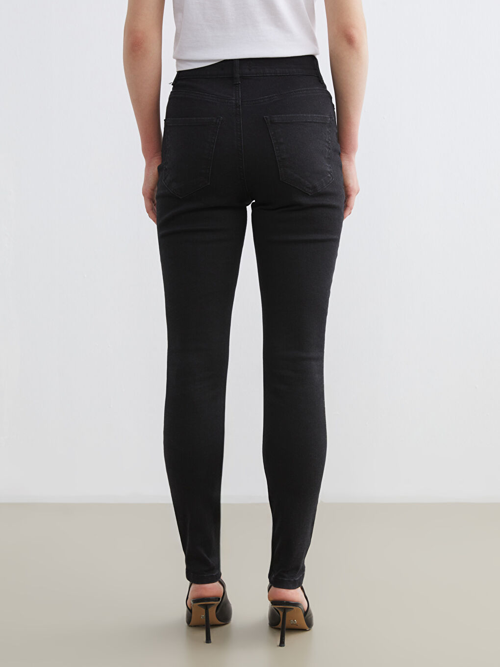 Siyah Mercury Skinny Fit Kadın Jean Pantolon-3