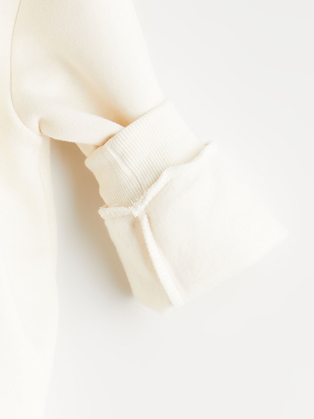 Bej Bisiklet Yaka Ayı Teddy Baskılı Erkek Çocuk Sweatshirt-3