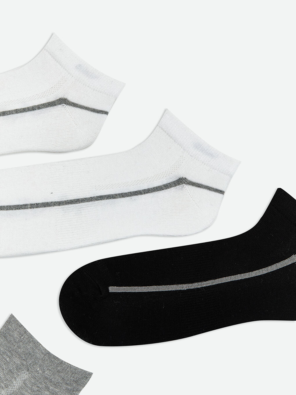 Striped Men's Trainer Socks 5 Pack-1