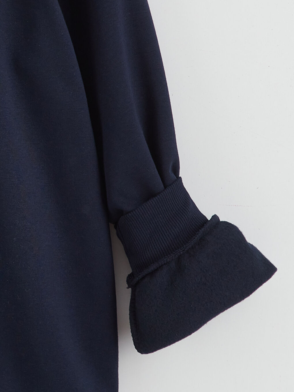 Lacivert Lilo & Stitch Baskılı Kadın Kalın Sweatshirt-7