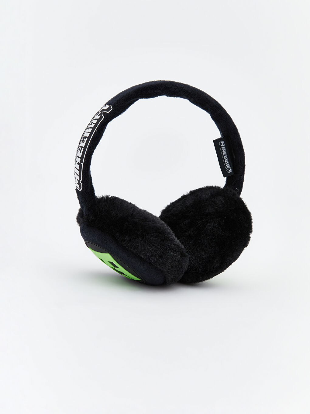 Siyah Minecraft Baskılı Erkek Çocuk Kulaklık-2