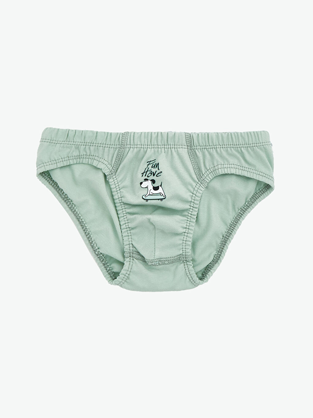 Yeşil Baskılı Erkek Çocuk Slip Külot