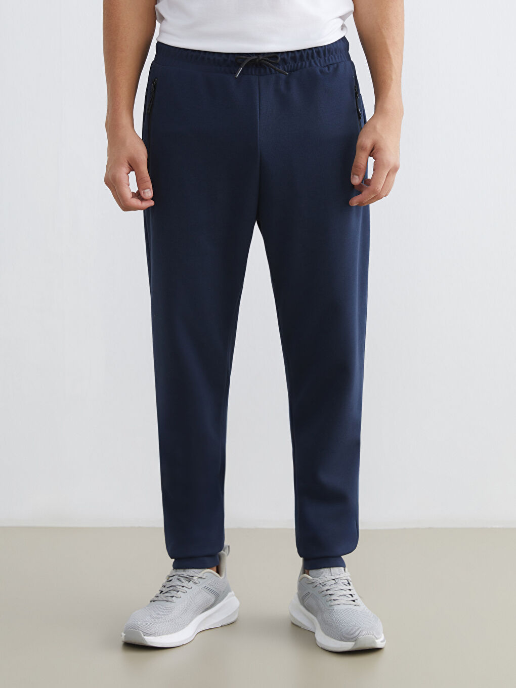 Lacivert Standart Kalıp Erkek Jogger Eşofman Altı-1
