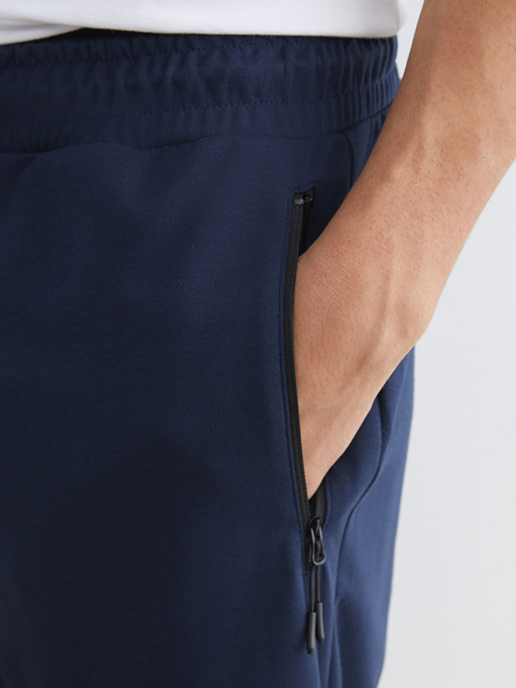 Lacivert Standart Kalıp Erkek Jogger Eşofman Altı-2