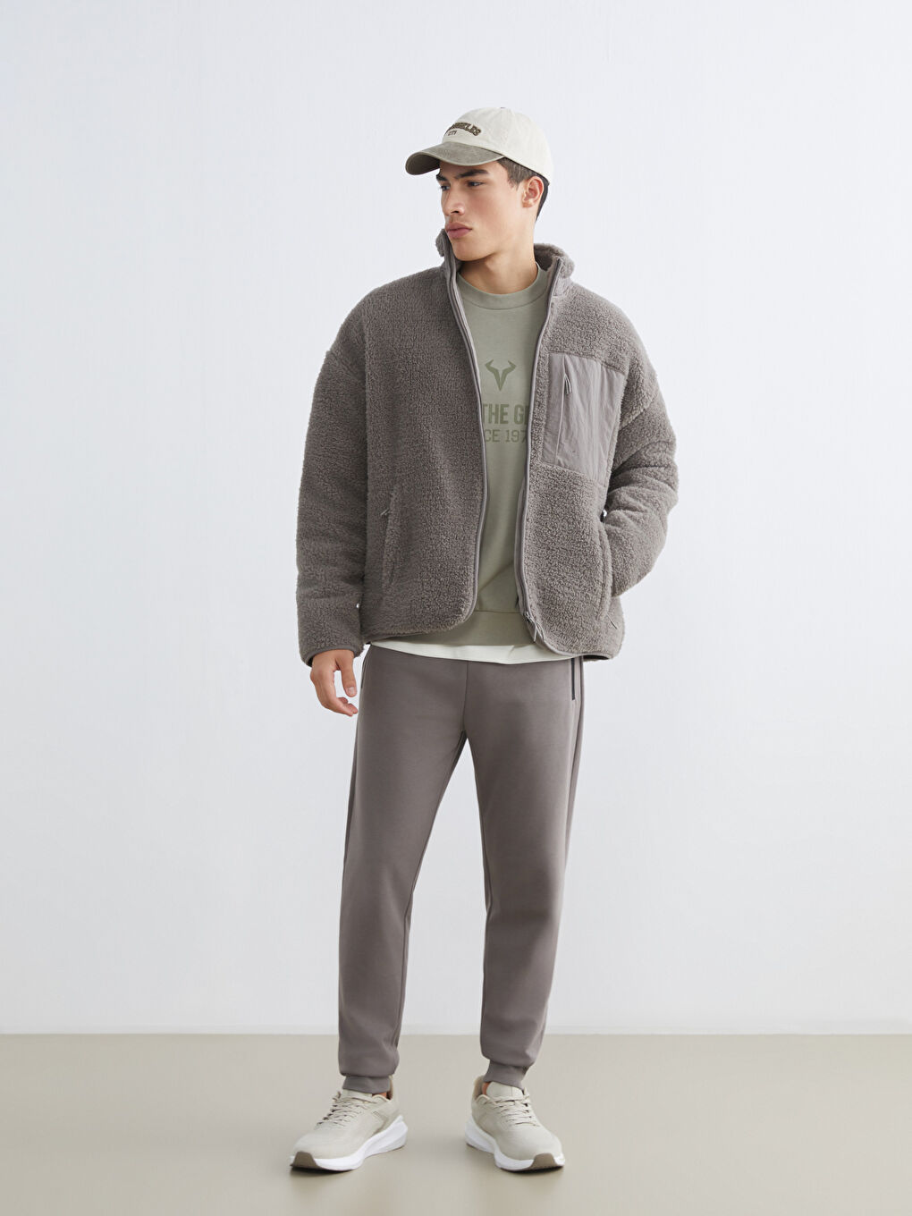 Kahverengi Standart Kalıp Erkek Jogger Eşofman Altı