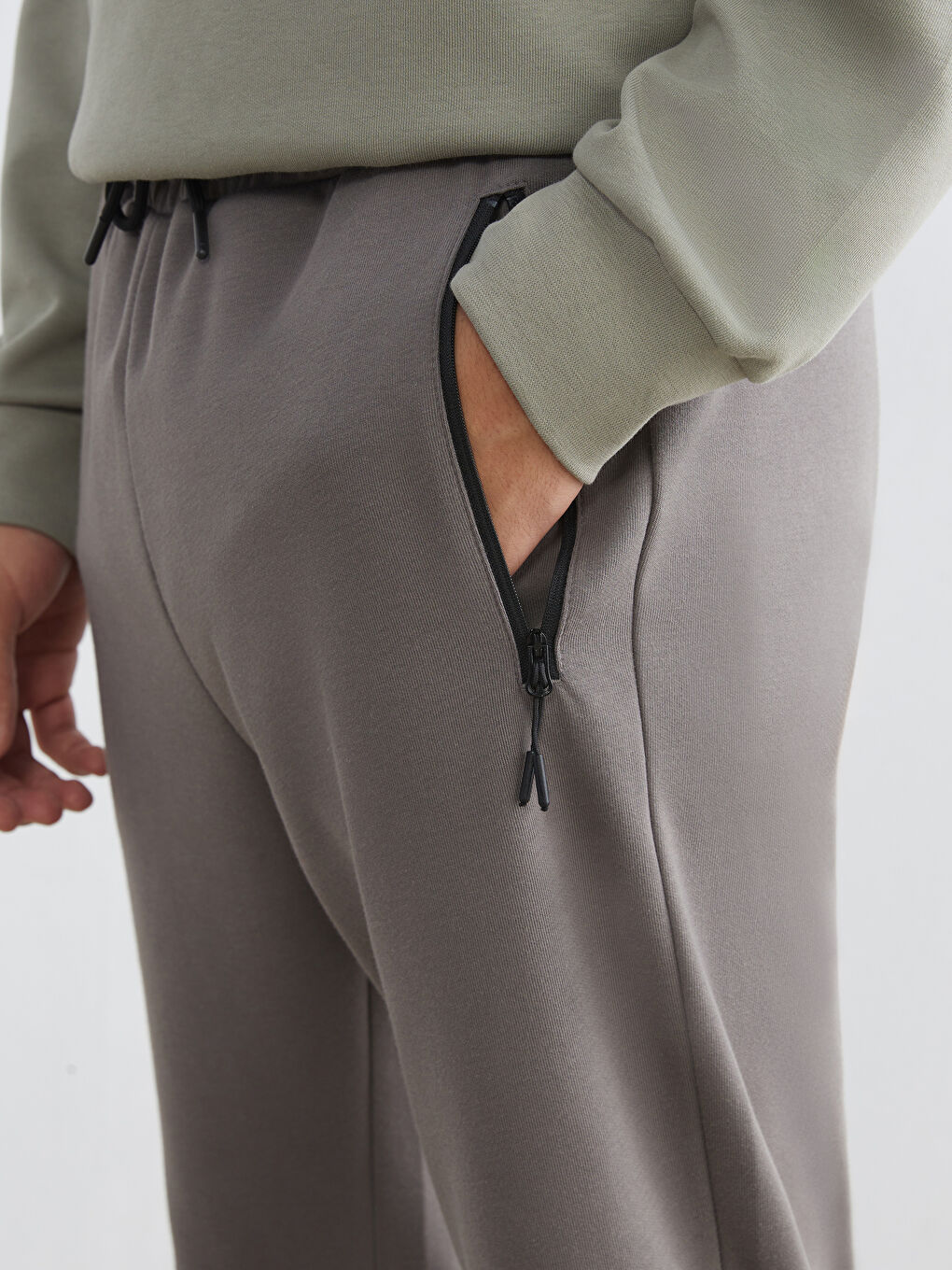 Kahverengi Standart Kalıp Erkek Jogger Eşofman Altı-2