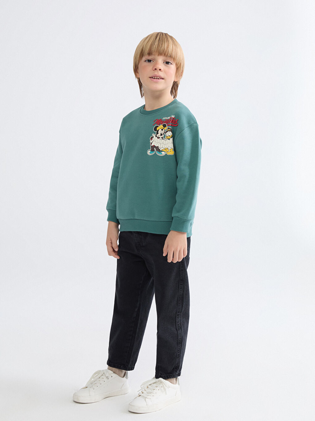 Mickey Mouse Printed Boys' Sweatshirt-1