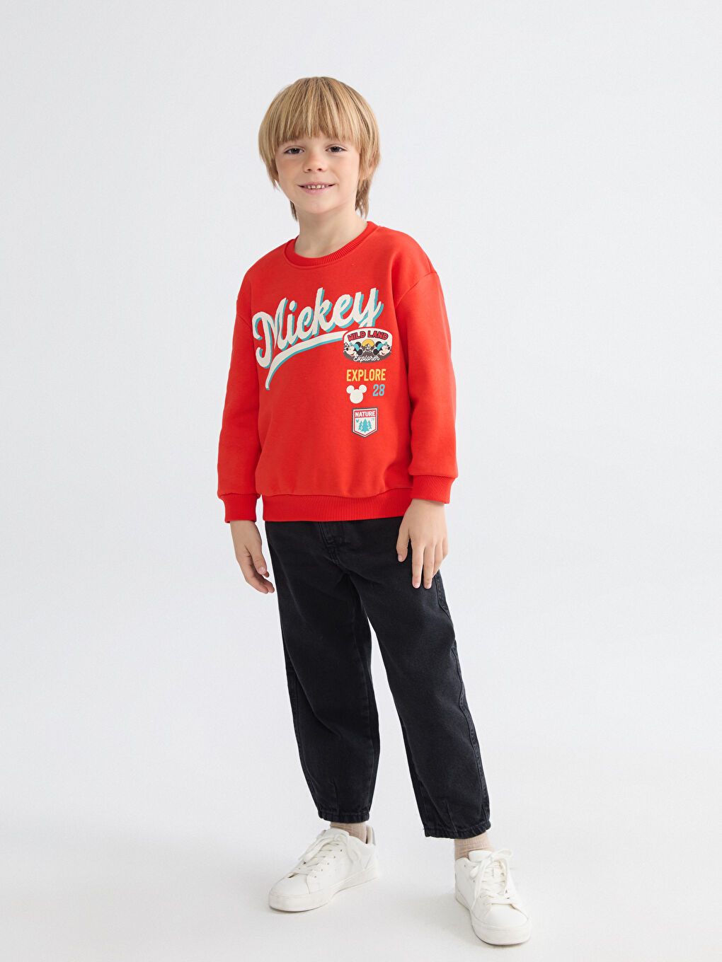 Mickey Mouse Printed Boys' Sweatshirt-1