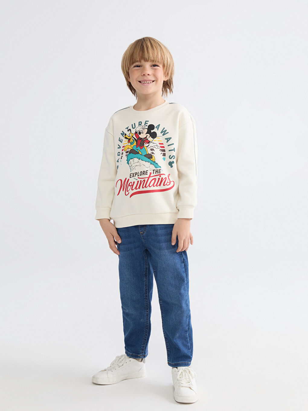 Mickey Mouse Printed Boys' Sweatshirt-1