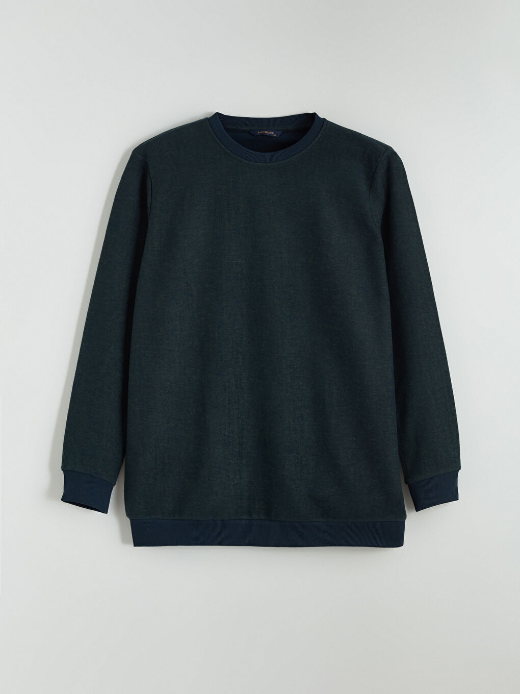 Haki Bisiklet Yaka Erkek Sweatshirt-4