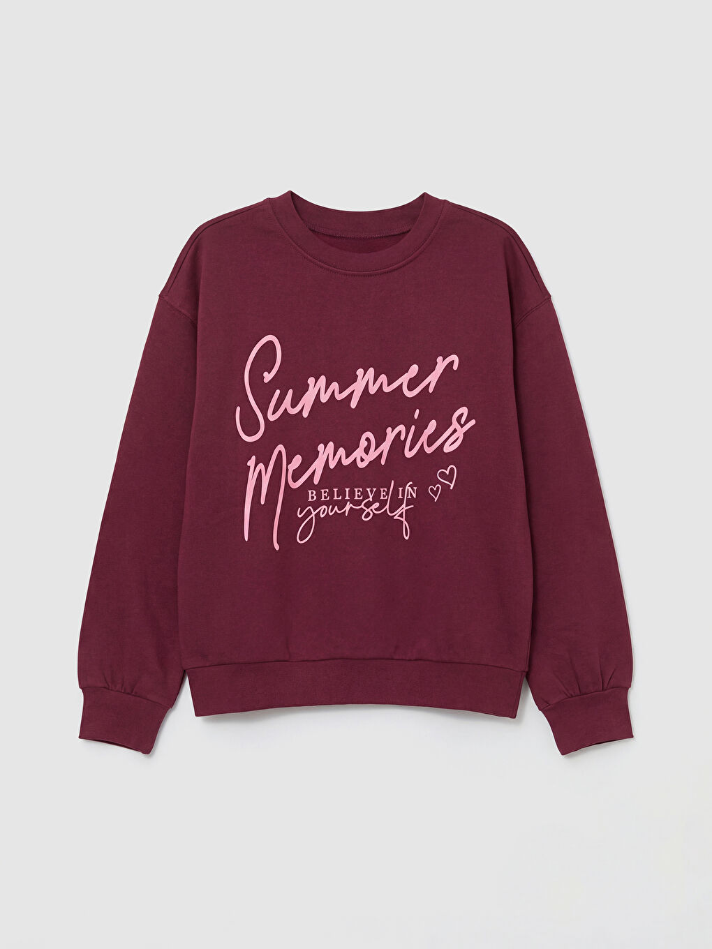 Printed Thick Girls' Sweatshirt