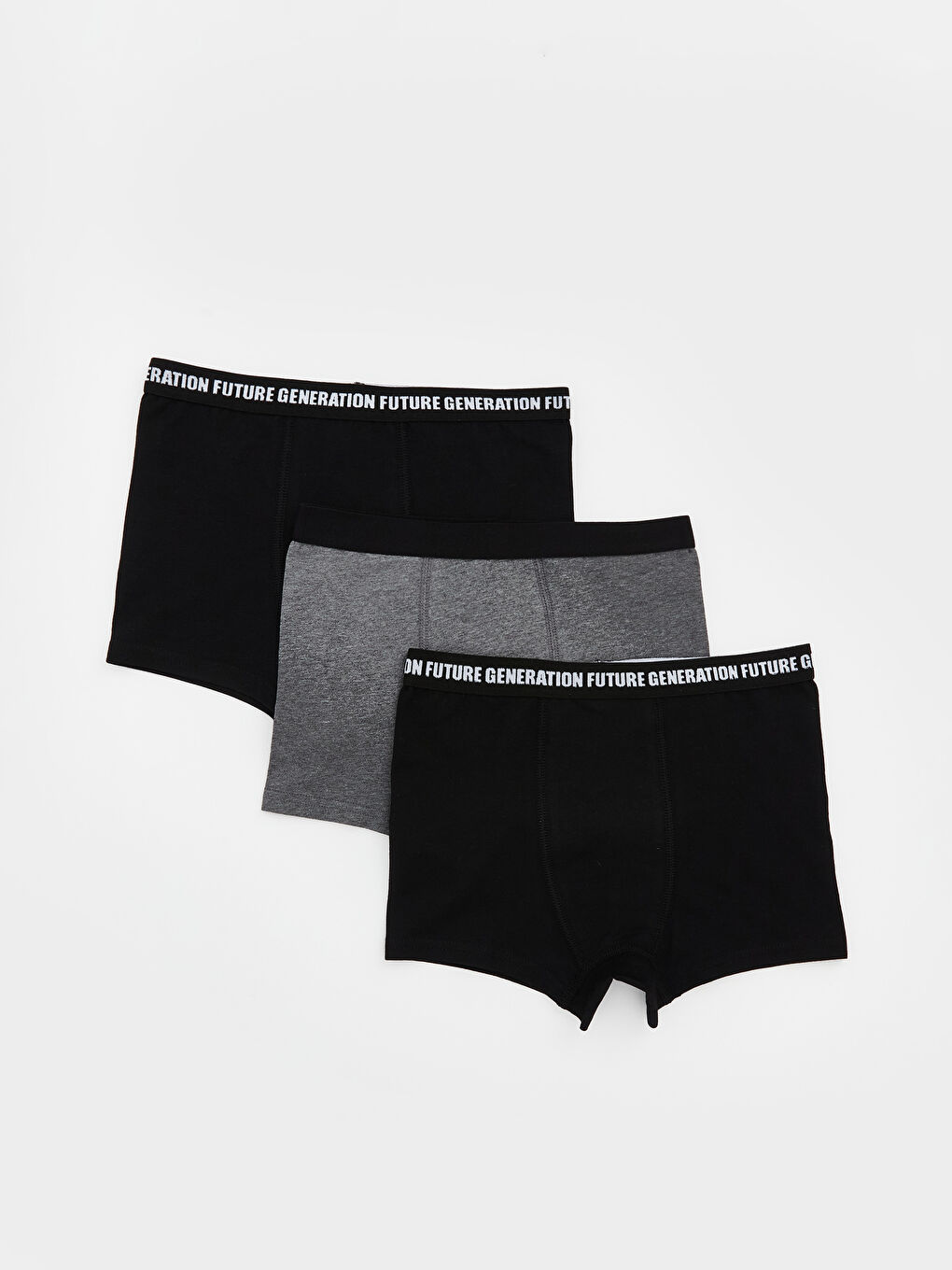 Siyah Baskılı Erkek Çocuk Boxer 3'lü