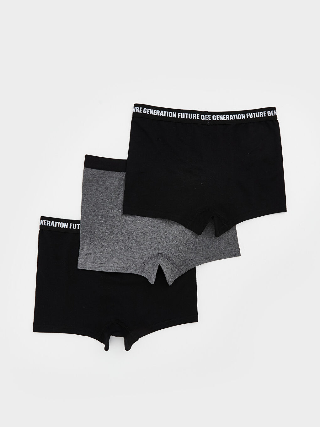 Siyah Baskılı Erkek Çocuk Boxer 3'lü-1