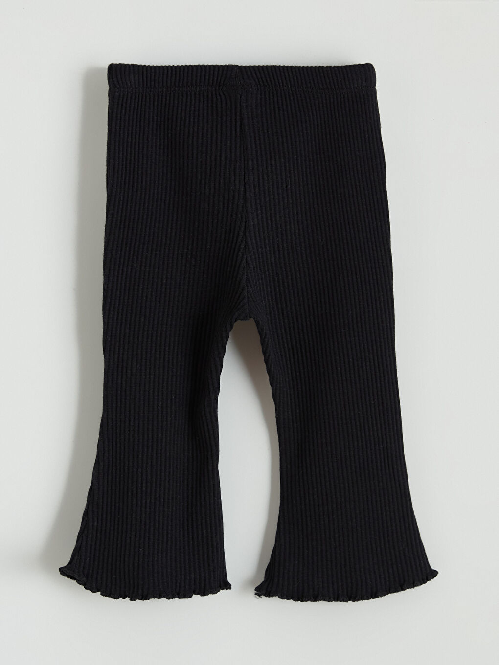 Siyah Bisiklet Yaka Kız Bebek Tişört ve Tayt-6