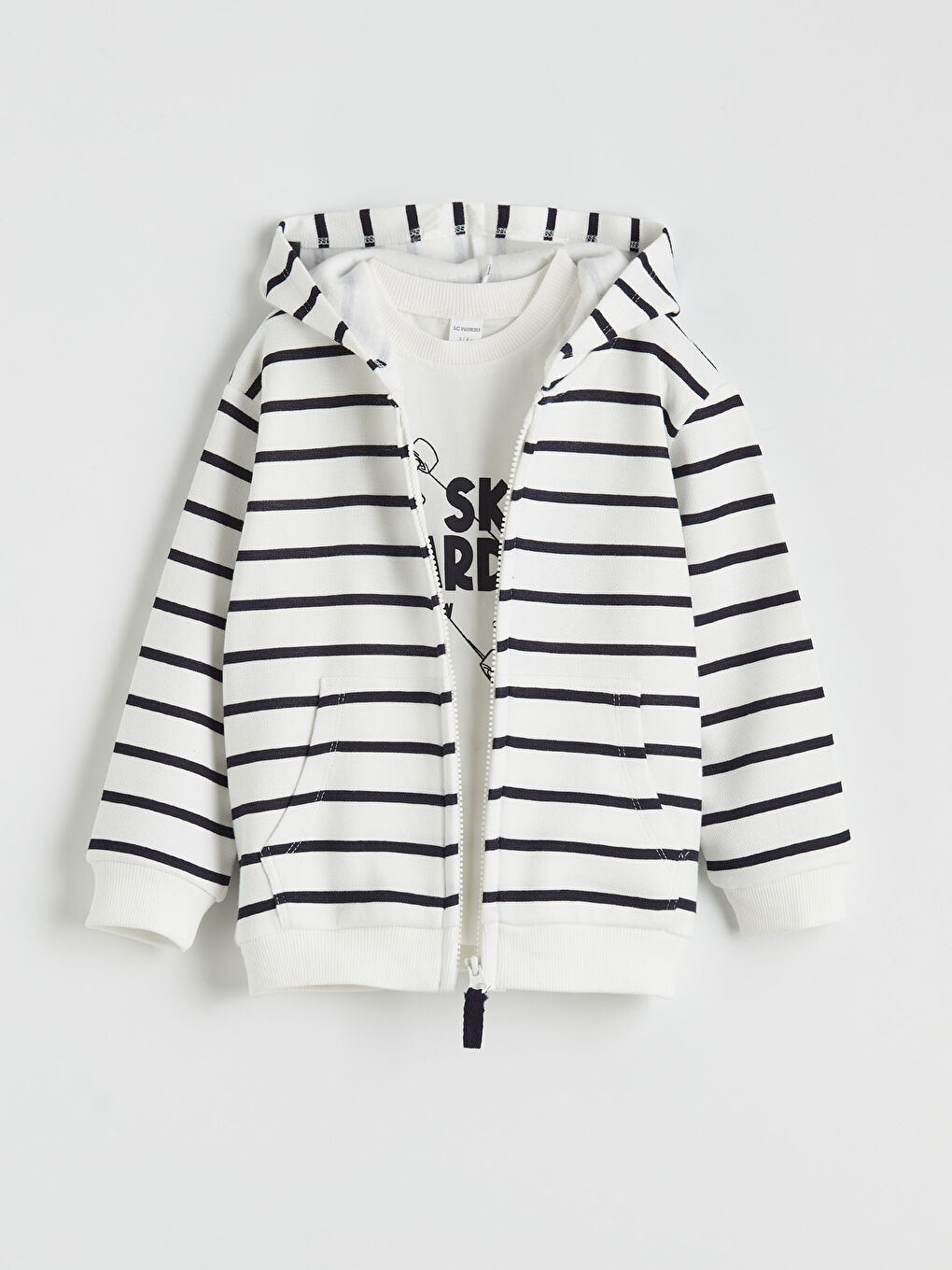 Ekru Baskılı Erkek Çocuk Takım 3'lü-1