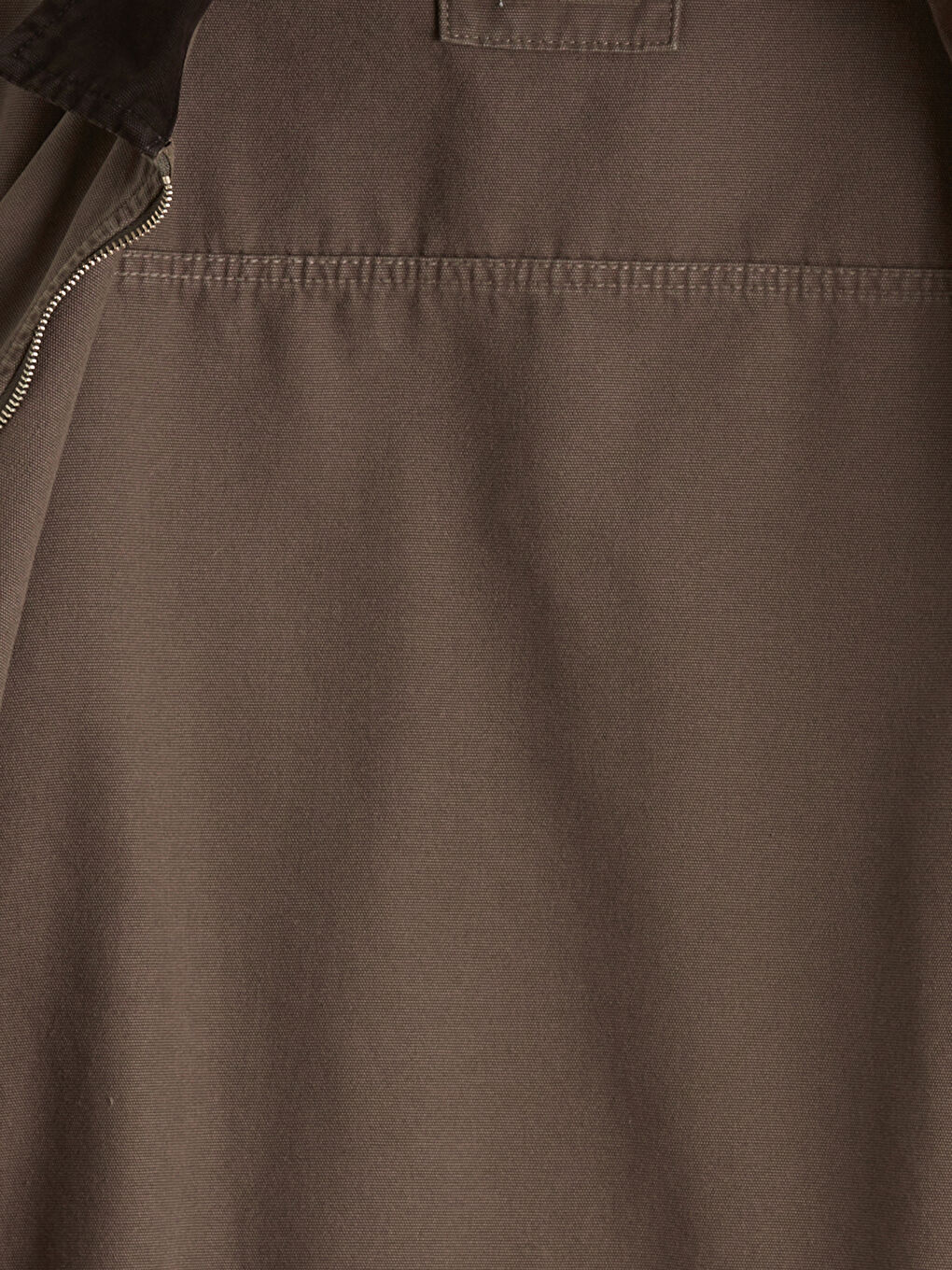 Bej Rahat Kalıp Gömlek Yaka Kanvas Erkek Ceket-6