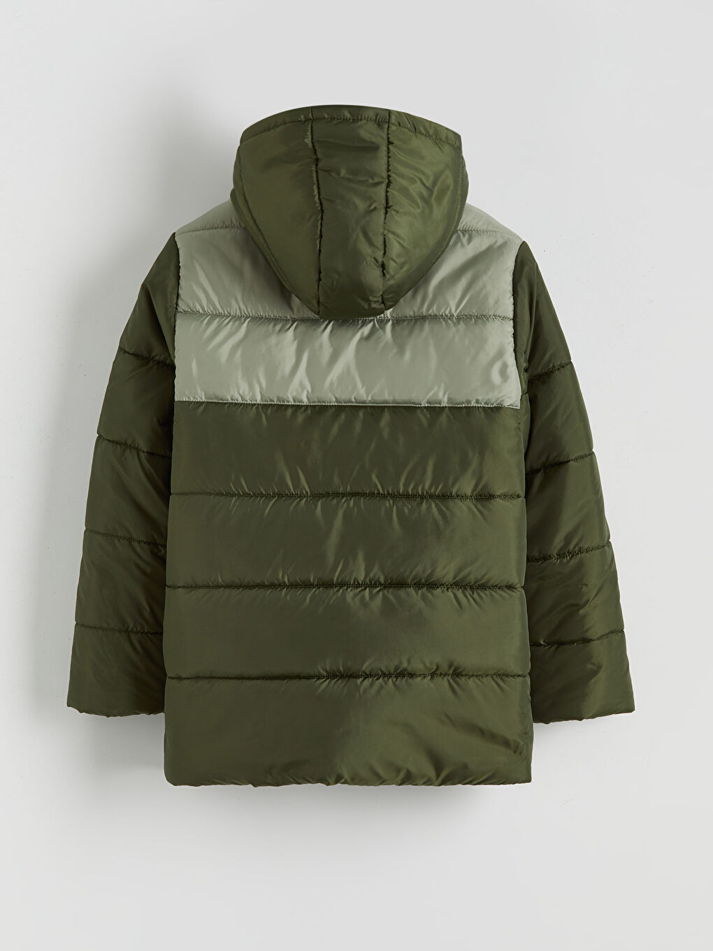 Yeşil Su İtici Erkek Çocuk Şişme Mont-1