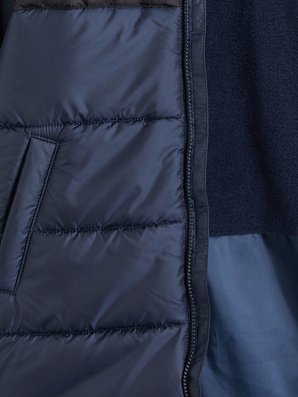 Lacivert Su İtici Erkek Çocuk Şişme Mont-2