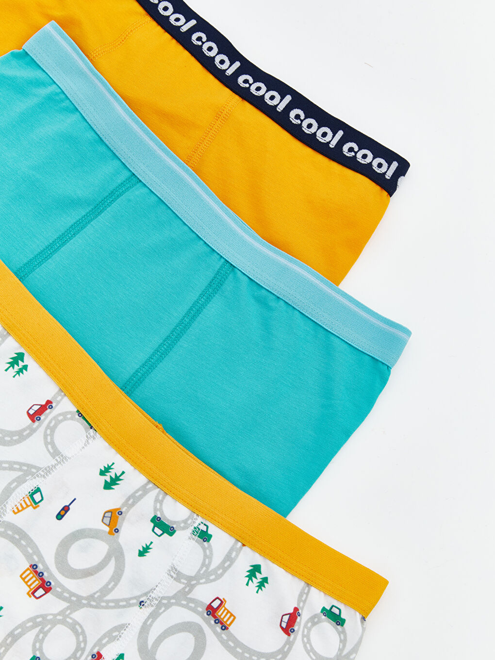 Gri Baskılı Erkek Çocuk Boxer 3'lü-2