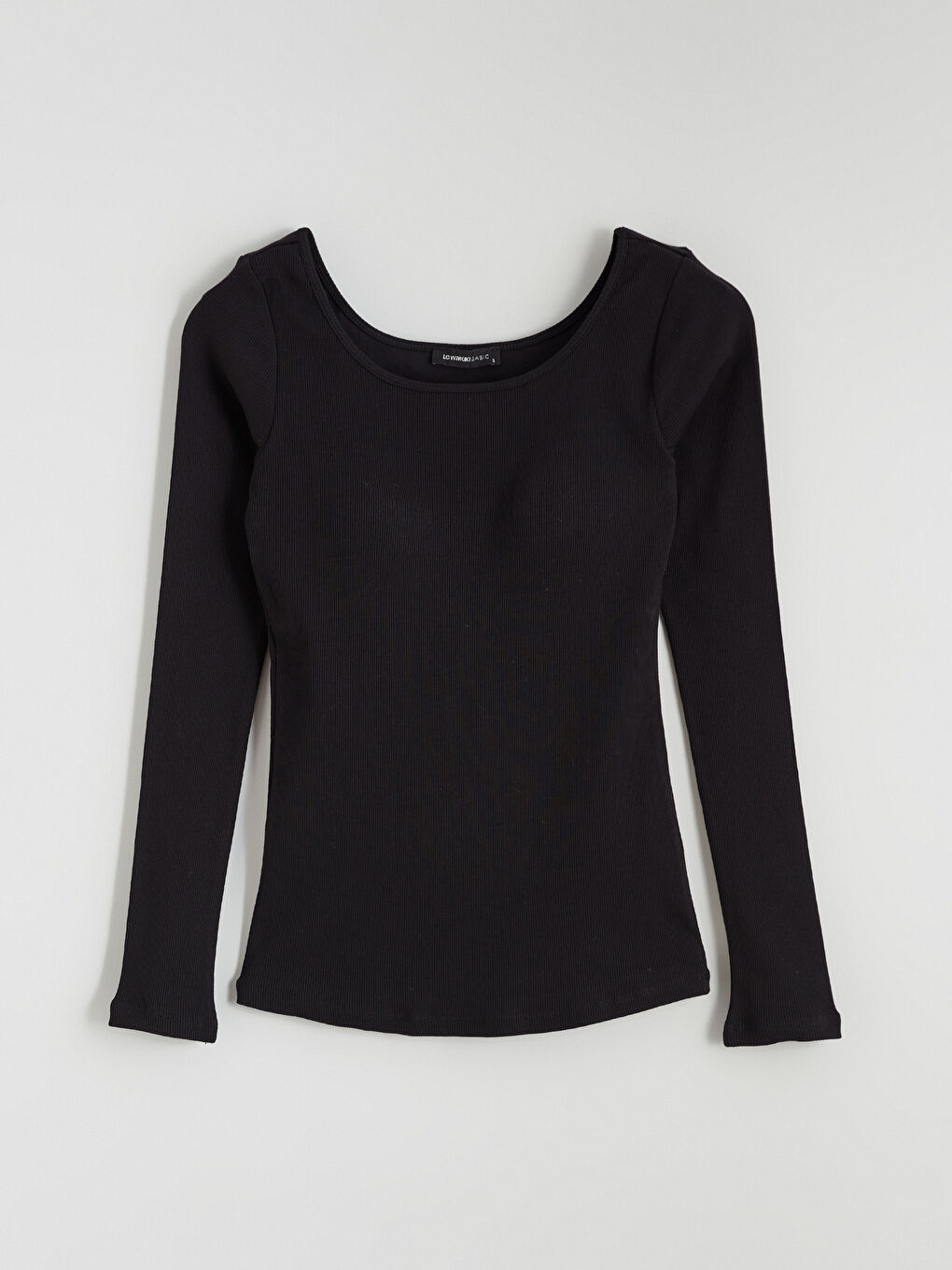 Siyah U Yaka Kuplu Kadın Body-4