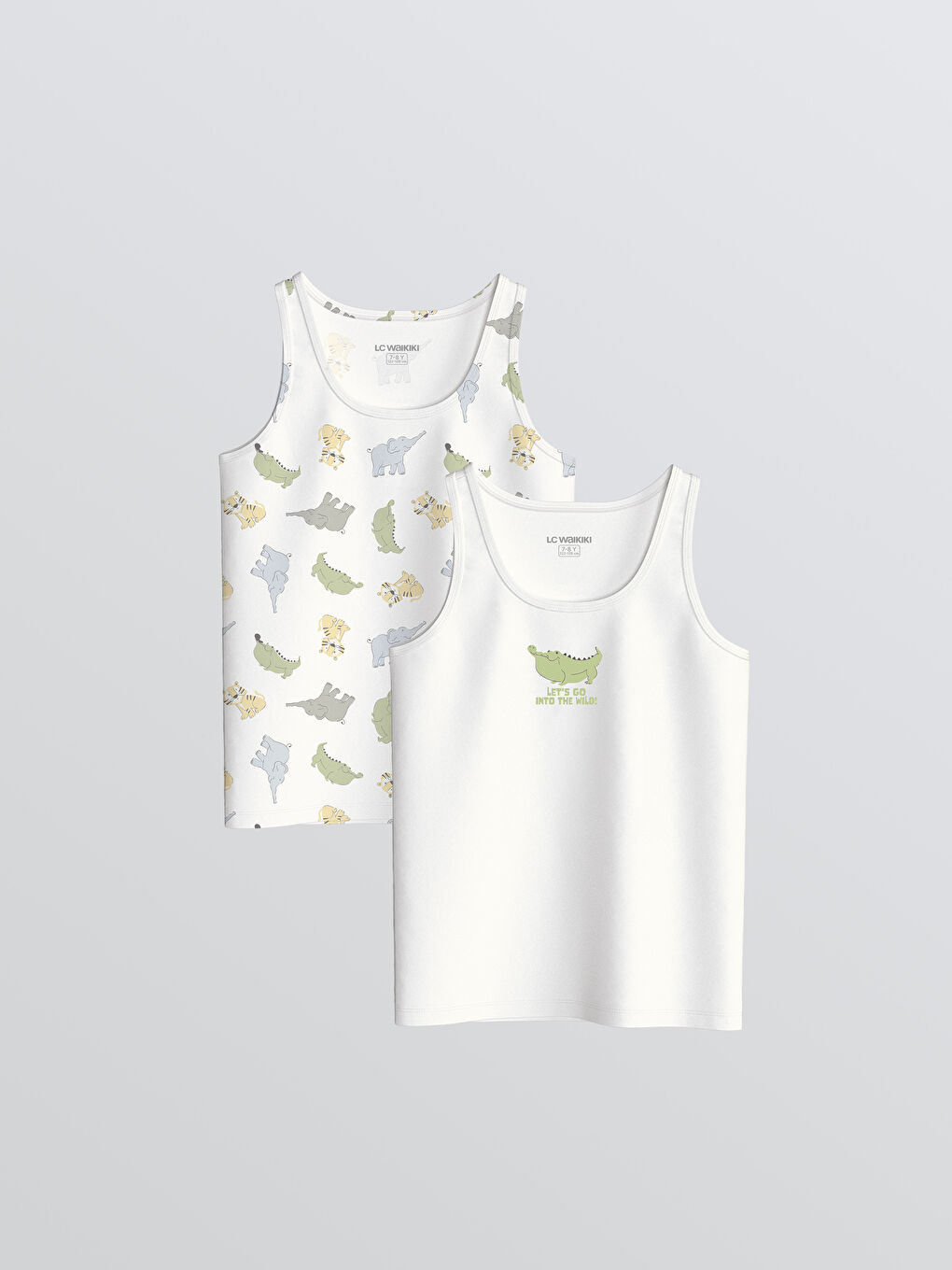 Printed Boys' Tank Top 2 Pack