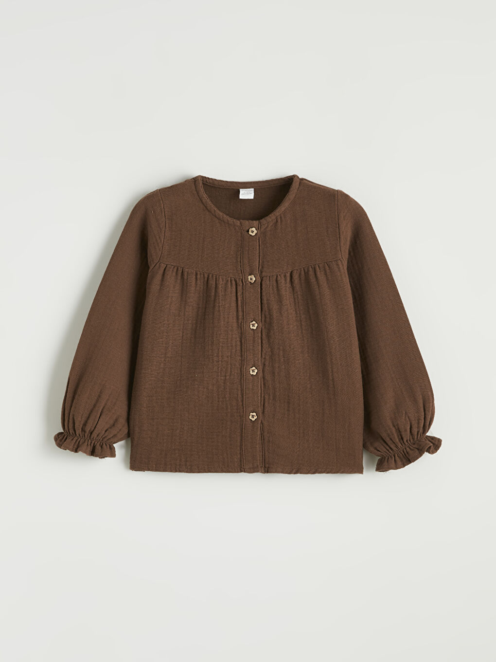 Kahverengi Kız Çocuk Bluz ve Jogger Pantolon 2'li-1