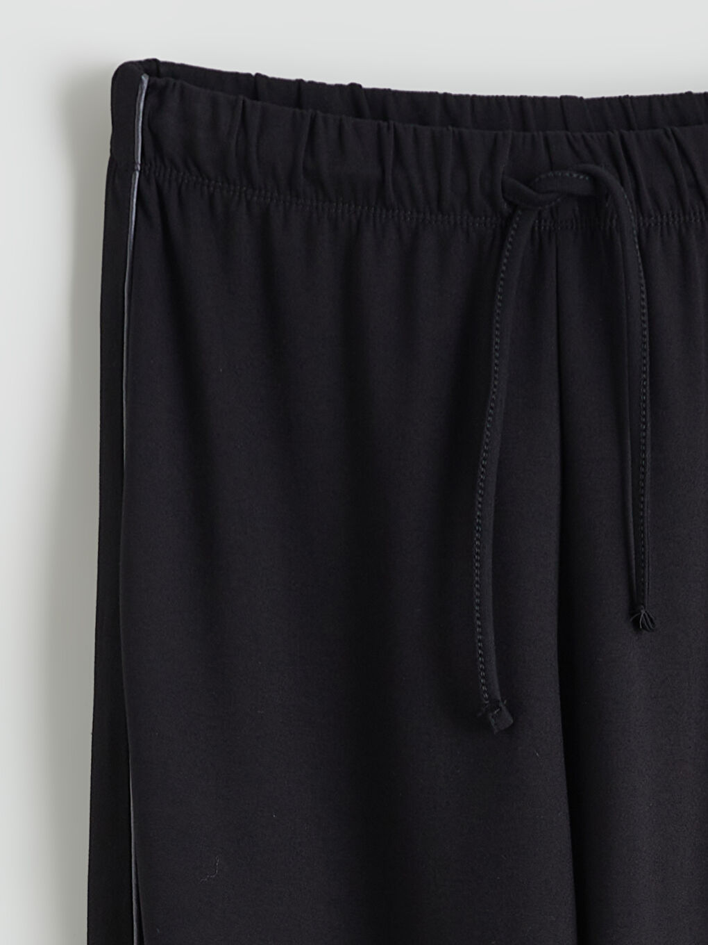 Siyah Beli Lastikli Kadın Jogger Eşofman Altı-5