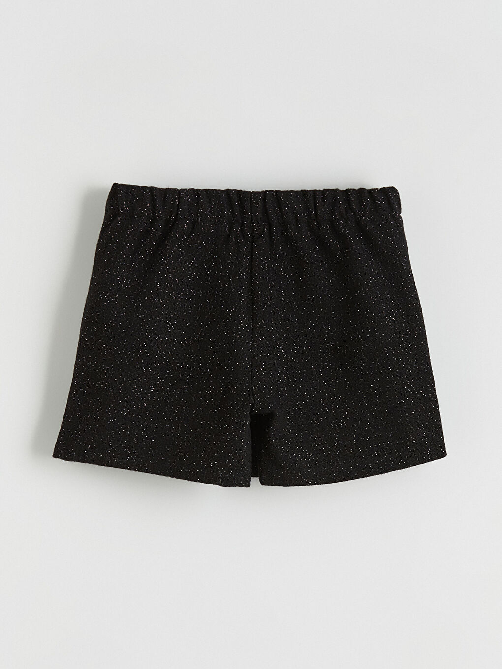 Siyah Beli Lastikli Kız Çocuk Şort Etek ve Külotlu Çorap-2