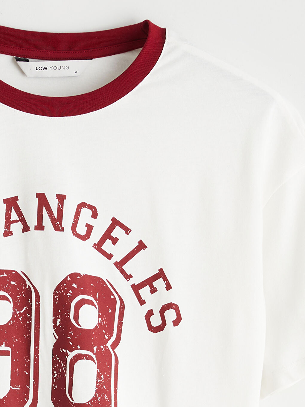 Bordo Bisiklet Yaka Baskılı Kadın Pijama Takımı-6