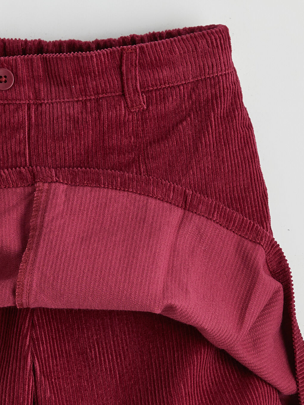 Bordo Basic Pileli Kız Çocuk Etek-2