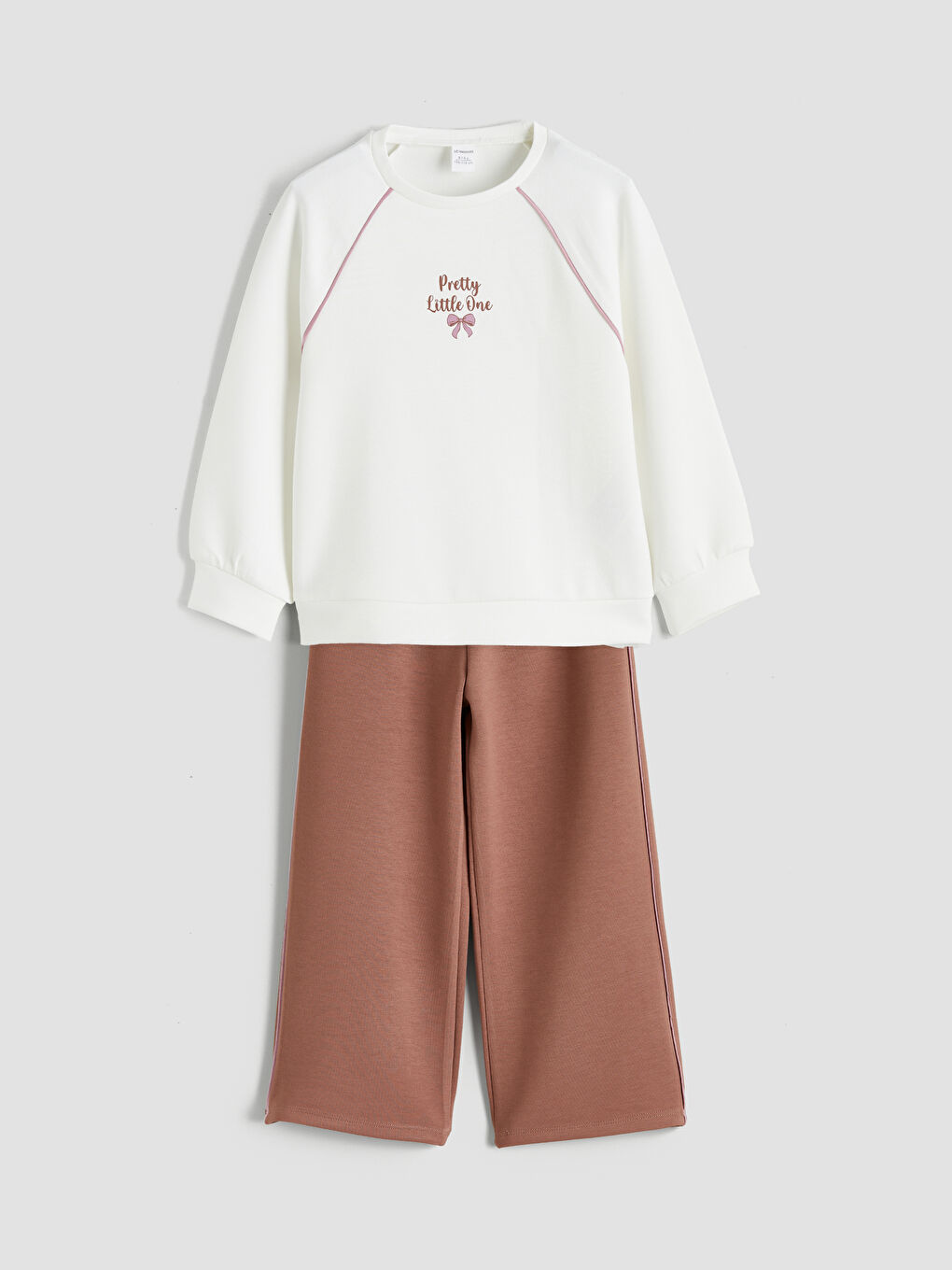 سويتشيرت بكول مدور و سروال رياضي ديال البنات