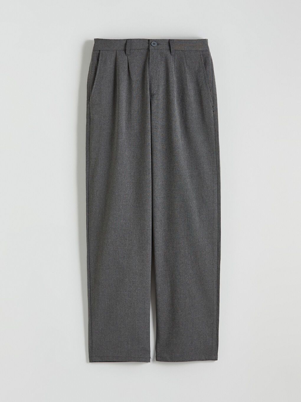 Relaxed Fit Twill Men's Trousers-4