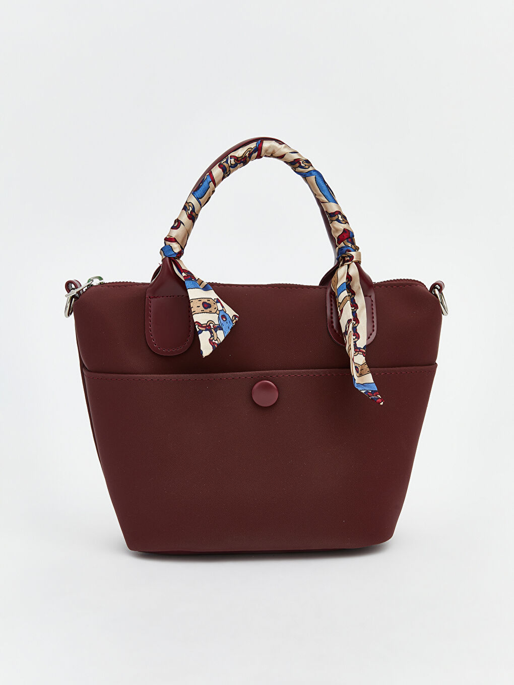 Bordo Çıkarılabilir Askılı Kadın Omuz Çantası